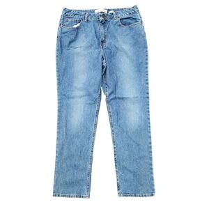 Faded Glory Classic Jeans Women's Size 18A Blue Straight Leg Denim